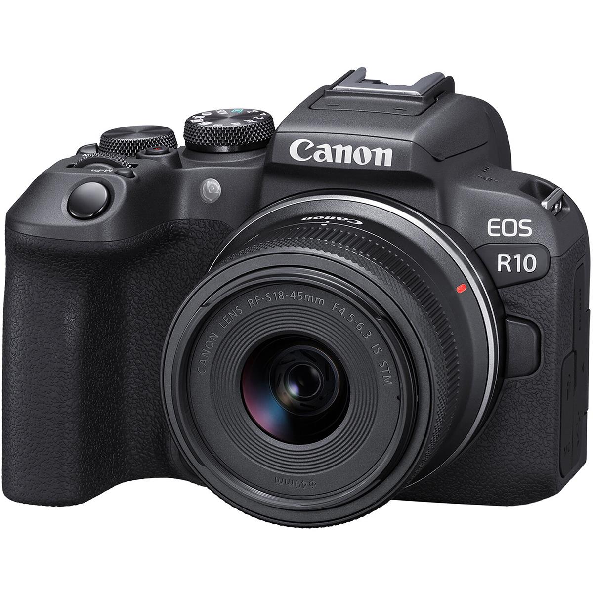 Canon EOS R10 Mirrorless Camera with RF-S 18-45mm F4.5-6.3 IS STM Lens - 6A-8976-5CBB74DA1F27