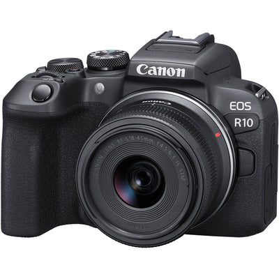 Canon EOS R10 Mirrorless Camera with RF-S 18-45mm F4.5-6.3 IS STM Lens - 6A-8976-5CBB74DA1F27