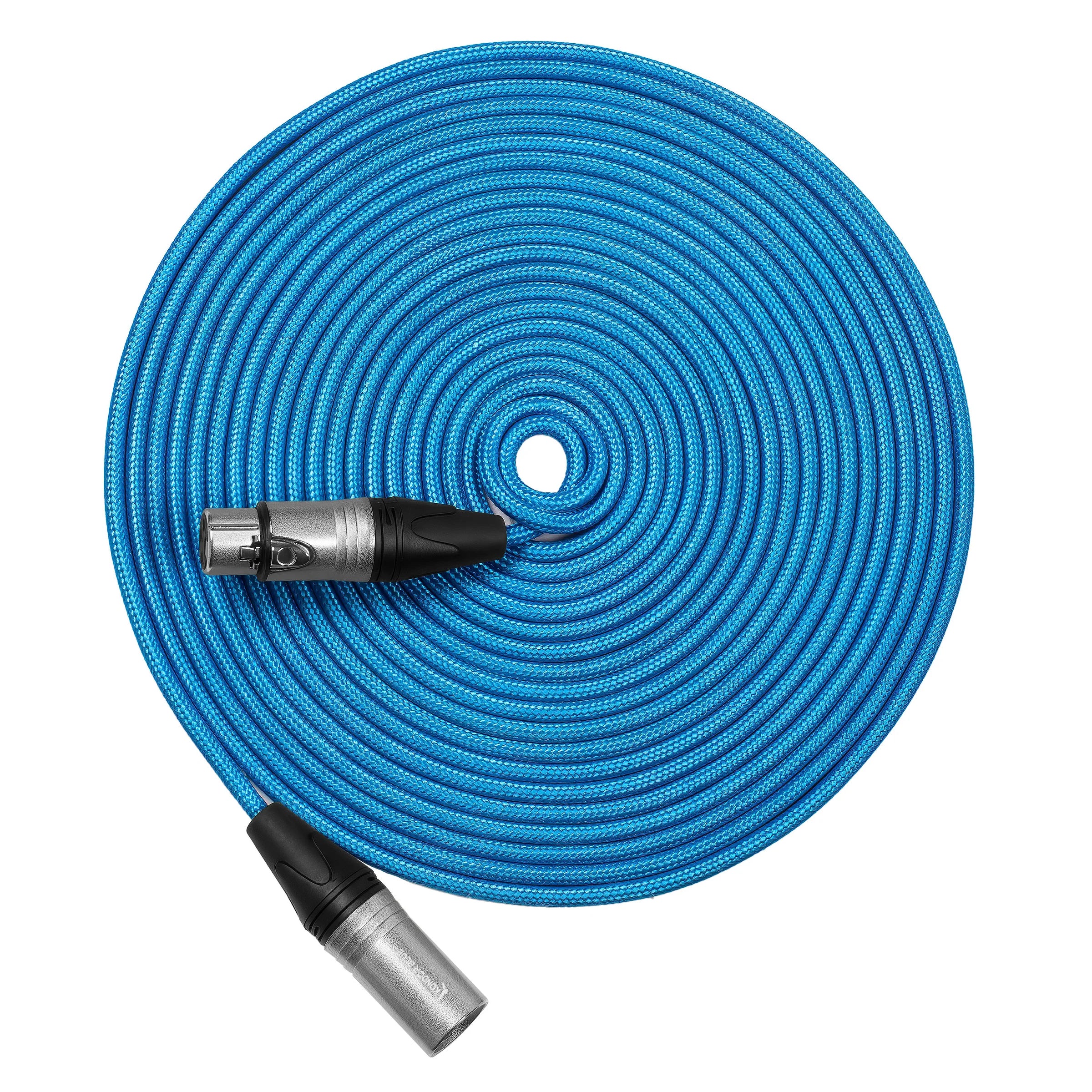 Kondor Blue Professional XLR Audio Cable (Male to Female, 5ft / 10ft / 25ft, Braided)
